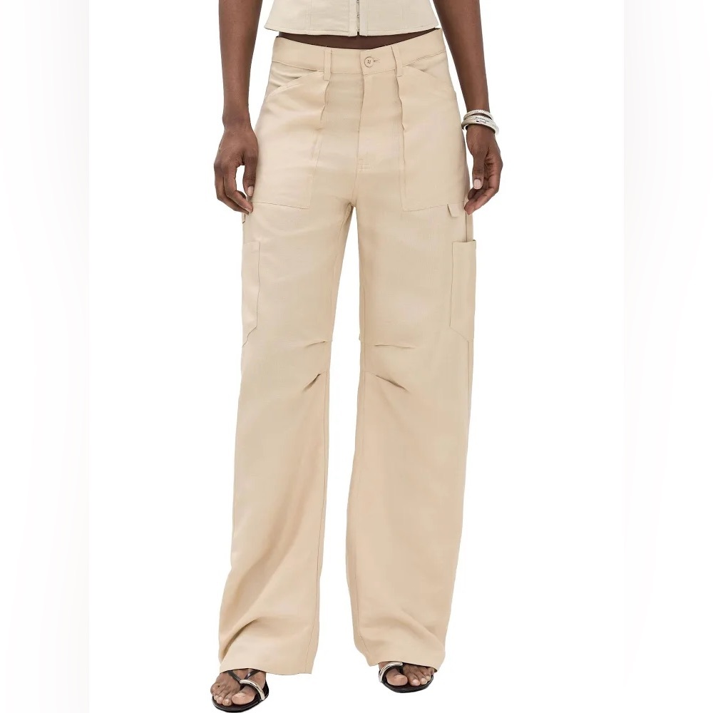Lioness Beige Wide Leg Pants - Picture 4 of 8